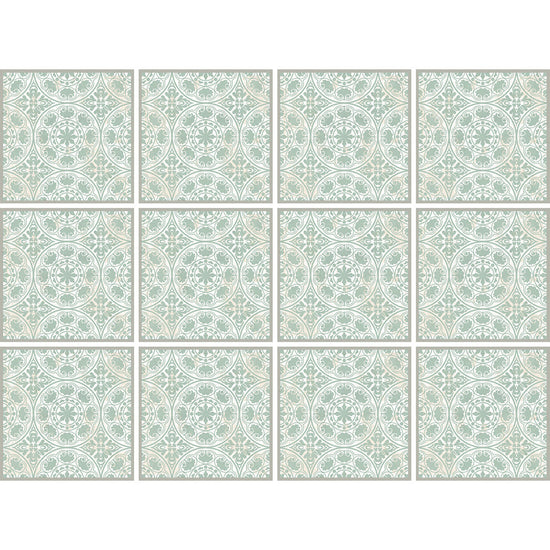 Queen Kerosin Stickerfliesen - Azura 12er-Set
