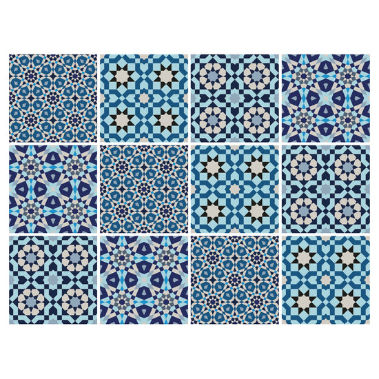 Queen Kerosin Stickerfliesen - Plitos 12er-Set