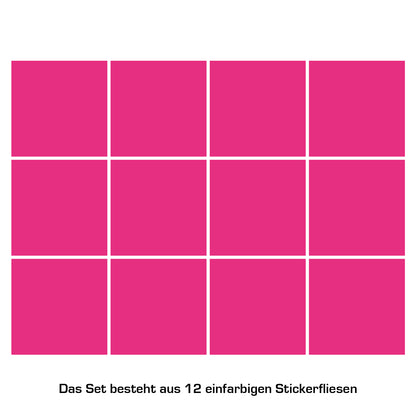 Stickerfliesen - Color Pink 12er-Set