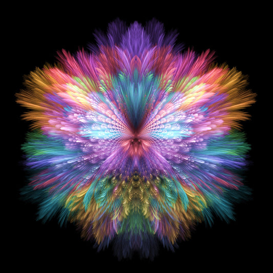Acrylglasbild - Tricolor Explosion