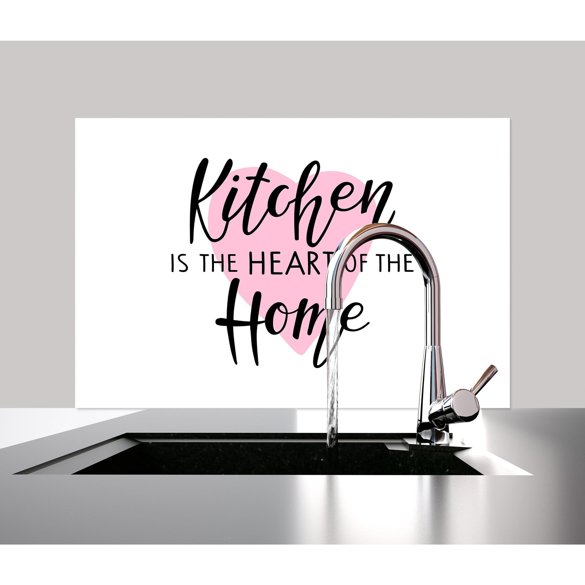 Spritzschutz - Kitchen is the Heart of the Home Wohnbeispiel