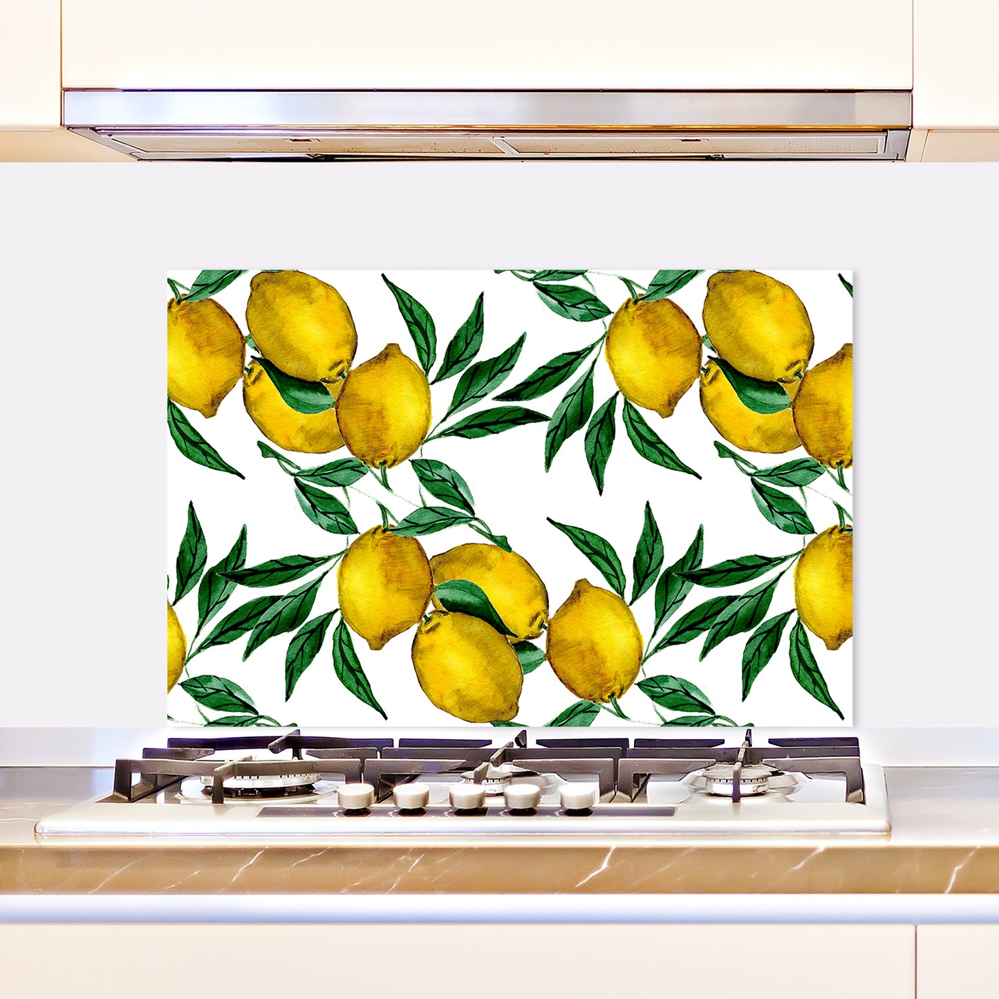 Spritzschutz - Yellow Lemons Wohnbeispiel