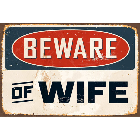 Spritzschutz - Beware of Wife