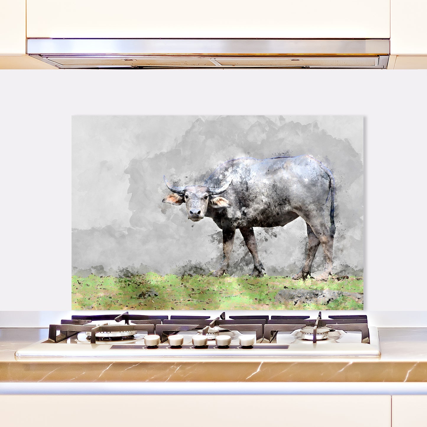 Spritzschutz - Wild Cow Wohnbeispiel