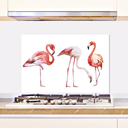 Spritzschutz - Three Flamingo Wohnbeispiel