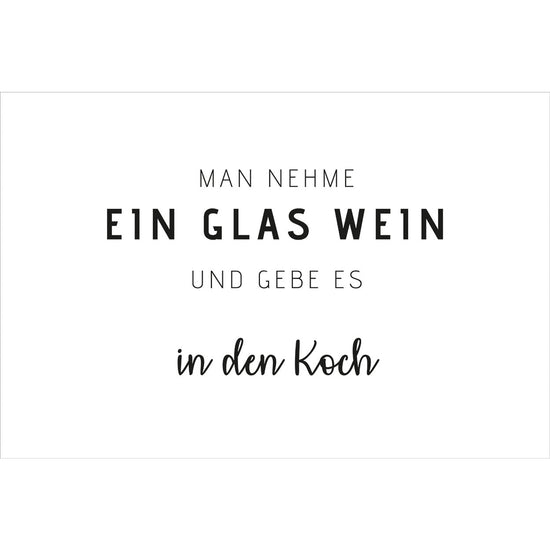 Queen Kerosin Spritzschutz - Man nehme ein Glas Wein