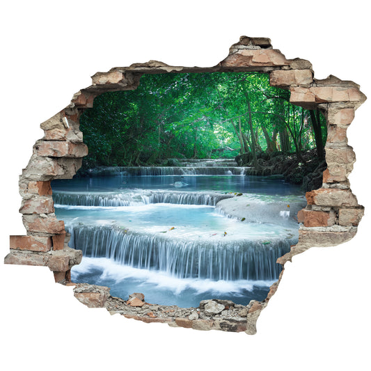 3D-Effekt - Teich im Wald